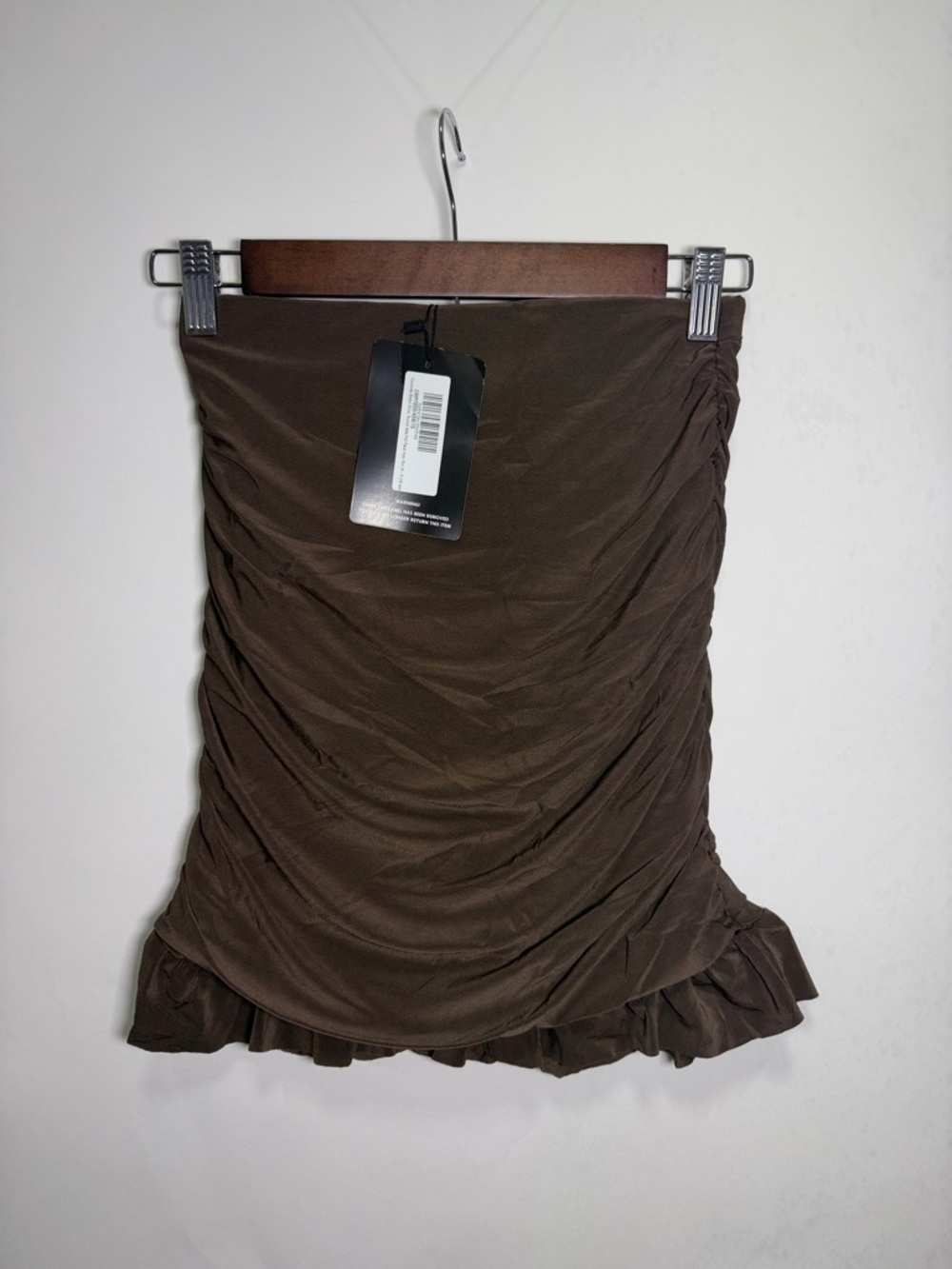Ruched Brown Women’s Skirt